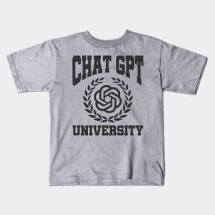 Chat G.P.T Mode On Chat GPT University AI Trending Artificial Intelligence Kids T-Shirt